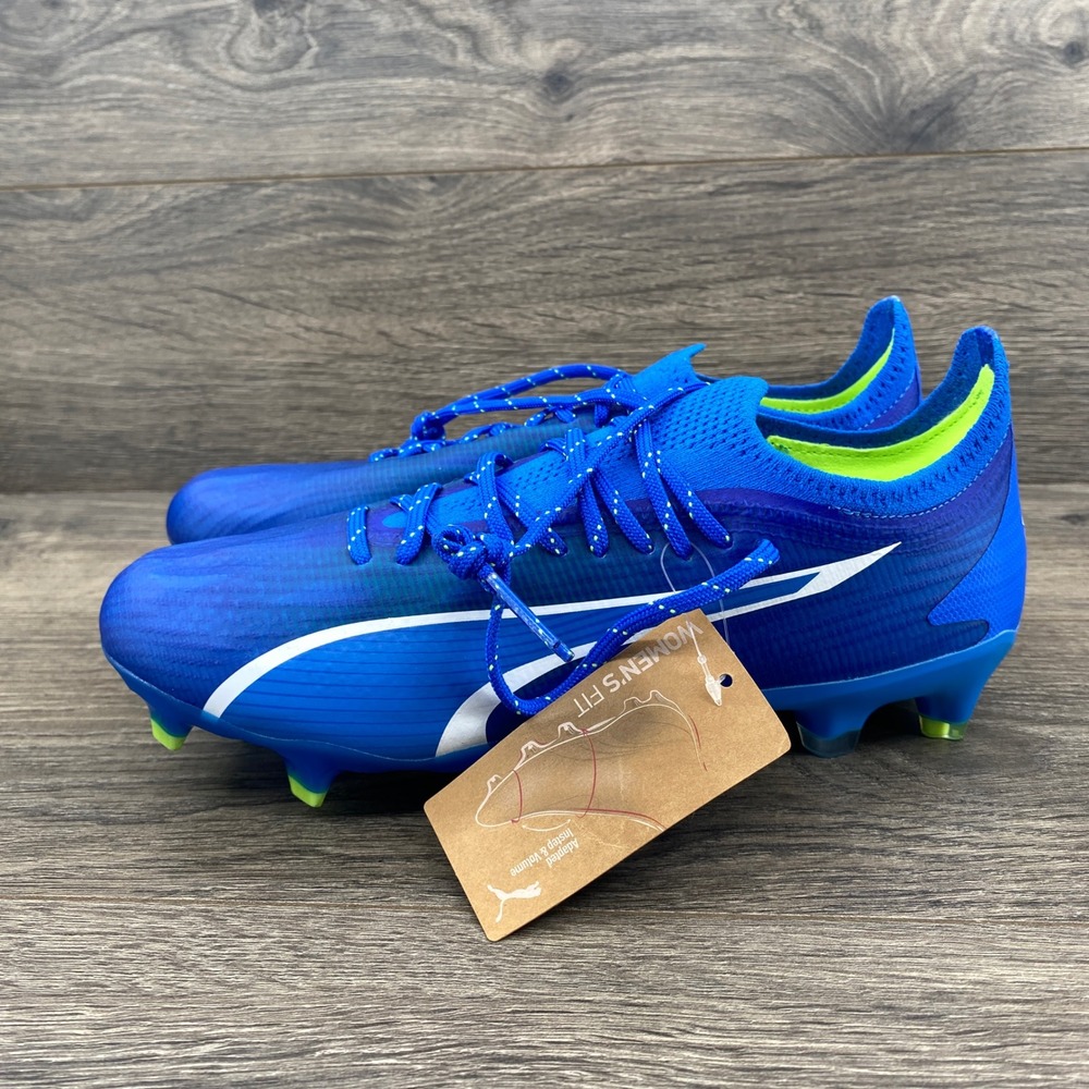 Puma Ultra Ultimate FG/AG Soccer Cleats Womens 7 Blue 107507-03 Ultraweave